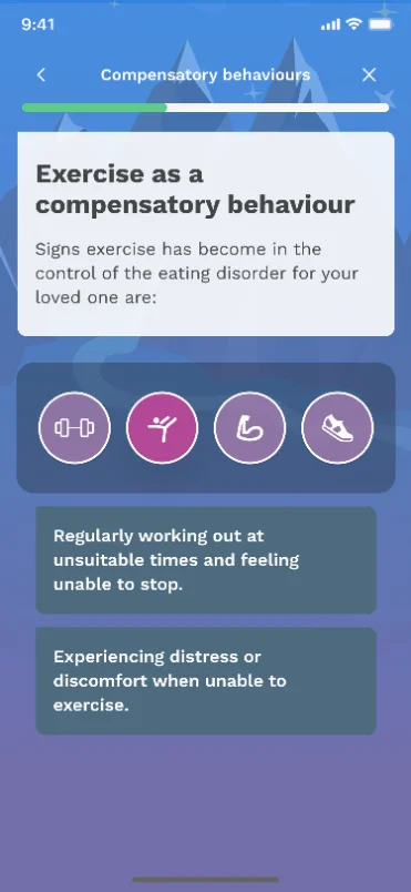 Screenshot: help with the hardest behaviours